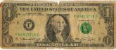 Cédula antiga de 1 Dolar